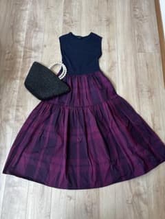 BARNEYS NEWYORK バーニーズ ドッキング　ワンピース　フリーサイズ BARNEYS NEWYORK バーニーズ ドッキング ワンピース フリーサイズ