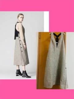 ADORE ジャンパースカート　ネップツィードワンピース38 定価69300円 ADORE ジャンパースカート ネップツィードワンピース38 定価69300円