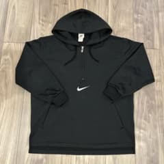 （90s）NIKE 銀タグ　ハーフジップパーカー　ブラック Sのサムネイル