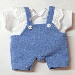 チルぬい服 シャツ サロペットセットのサムネイル