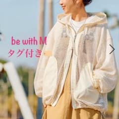 ニコアンド be with M Misayo メッシュパーカー オフホワイト