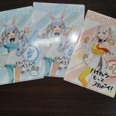 UsadaPekora & Shishiro Botan 클리어 파일 3장 세트