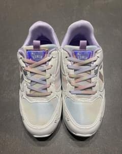［新品］EDWIN スニーカー 20.0 ホワイト/パープル　女の子のサムネイル