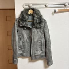TORNADO MART ファー付 ジャケット グレー Mのサムネイル