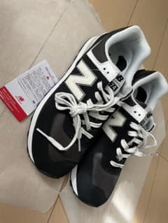 New Balance 574 ブラック スニーカーのサムネイル