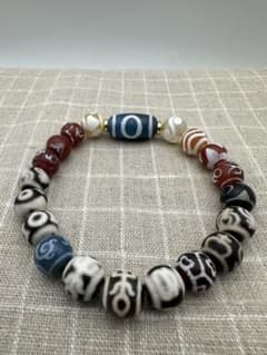 ☆Natural Stone☆ Treasure Tibetan Single-Eyed Bead Antique Art Collection Rare Item