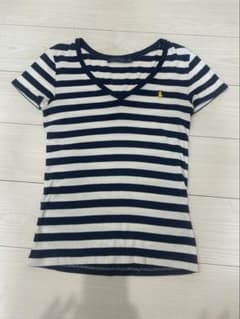 RALPH LAUREN ボーダー Vネック Tシャツのサムネイル