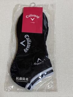 【新品未使用】Callaway レディース 星柄パイルアンクルソックス ネイビーのサムネイル