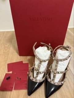 VALENTINO スタッズ付きハイヒール・パンプス サイズ34 - メルカリ
