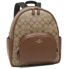 COACH コーチ リュック　シグネチャー　カーキサドル2のサムネイル
