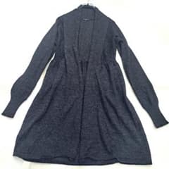 美品 23区 アルパカ100%ロングカーディガン ダークグレー 38 - メルカリ