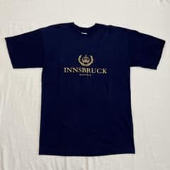 ネイビー ゴールド刺繍 Tシャツ Mのサムネイル