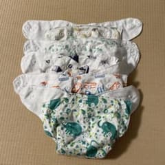 動物柄布おむつ5枚セットのサムネイル