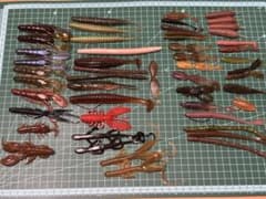 ワームまとめ売り フック付きあり バス釣り - メルカリ