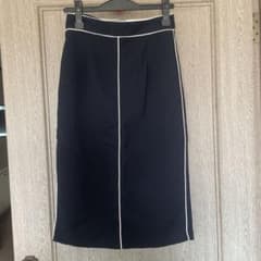 ZARA BASIC タイトスカート ネイビー Sサイズ(1度のみ使用)のサムネイル