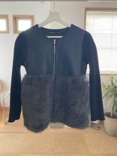 Ttttttttttt様専用！　ナルシス　ノーカラーファーコートのサムネイル