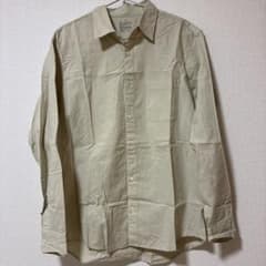 無印良品　ベージュ長袖シャツ Mサイズ 100%コットンのサムネイル