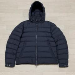希少極美品★ モンクレール　ARNEB ネイビー 4 フードダウン　4D240 希少極美品☆ モンクレール ARNEB ネイビー 4 フードダウン 4D240