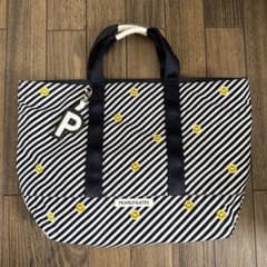 PEARLY GATES ロッカーバック ニコちゃん　ボーダー柄　美品のサムネイル