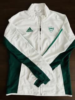 adidas 青山学院大学 陸上部 ウィンドブレーカー M ホワイト/グリーン