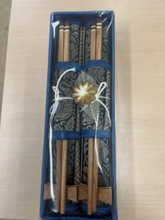 木製箸 2膳セット 箸置き付きのサムネイル