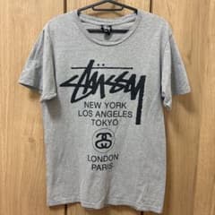 Stussy World Tour Tシャツ グレー Sのサムネイル