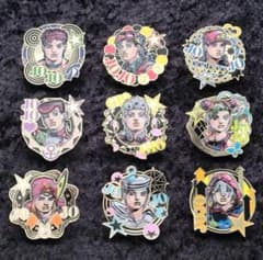 JOJO WORLD 신작 일러스트 핀 배지 전 9 개 세트 신품 미개봉