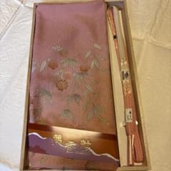【高級】帯揚げ＆帯締めセット　ピンク　桐箱付き 帯締め・帯揚げ | きもの館 創美苑 【高級】帯揚げ＆帯締めセット