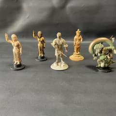 仏像フィギュアセット② 海洋堂 日本の至宝 仏像立体図録 Ⅱ・廻 5体