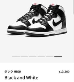 【希少ロゴ　新品タグ付】NIKE DUNK HI Black and White