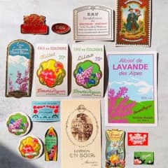 フランス ビンテージ香水ラベル パフュームラベル 蚤の市 リキュール