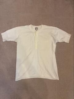 GLAD HAND ヘンリーネック Tシャツ ホワイト Lのサムネイル