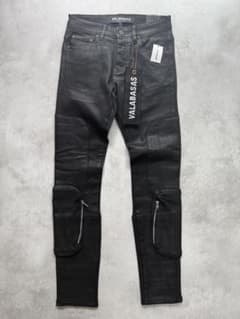 VALAVASAS バラバサス スキニーデニム ブラック ワックス加工 29 VALAVASAS バラバサス スキニーデニム ブラック ワックス加工 29