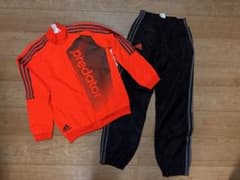 子供用adidas アディダス ウインドブレーカー　上下セット 160のサムネイル