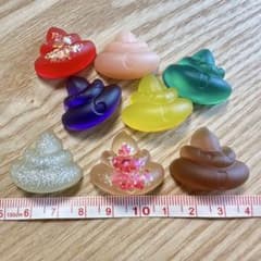 デコレーションパーツ 可愛いうんち型 8個のサムネイル