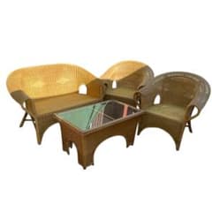 ラタン ダイニングセット 4点 ビンテージ アンティーク家具 ラタン家具