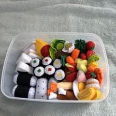 フェルト製 おままごと お弁当セット ハンドメイド⑤のサムネイル