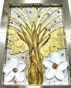 開運絵画　オリジナル　金の成る木　龍神様　龍樹　マルチカラー　金箔 開運絵画 金の成る木 フトマニ図 龍樹 昇龍 金運 財運 金箔 マルチ