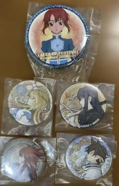 5個セットテイルズオブゼスティリアTALES OF FESTIVAL 缶バッジ - メルカリ