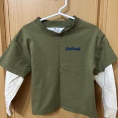 H&M オリーブグリーン ロンT 子供の頃のサムネイル