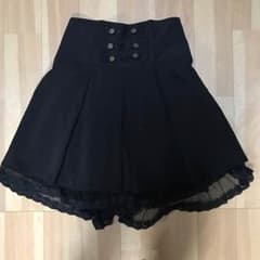 axes femme 黒 スカパン キュロット ハイウエストのサムネイル