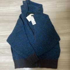 MARNI UNIQLO ニットパーカー　M ブルーのサムネイル