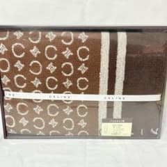 CELINE セリーヌ　Cマカダムロゴ　バスタオル1枚　チョコレートカラー CELINE セリーヌ Cマカダムロゴ バスタオル1枚 チョコレートカラー