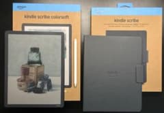 New Kindle Scribe Colorsoftプレミアムレザーカバー付きのサムネイル