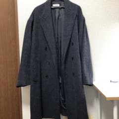 ロングコート　ダブル　XL ダークグレーのサムネイル