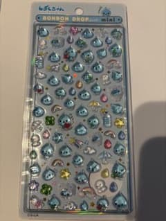 【正規品】しずくちゃん ボンボンドロップシール mini 青のサムネイル