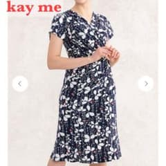 完売モデル♡ ケイミー 和柄 あざみ金魚 ギャザーワンピース