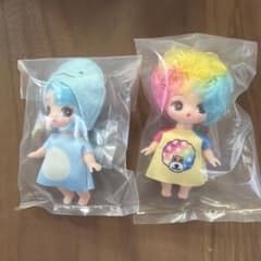 ぷちリカちゃんサンエックスユニバースコレクション2体セット　アフロ犬　すみっこ