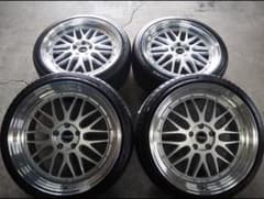 新品☆高級☆深リム 215/35 225/35R19 引っ張り仕様 VIPセダンのサムネイル