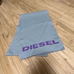 DIESEL ディーゼル　ニットマフラー グレー　パープルのサムネイル